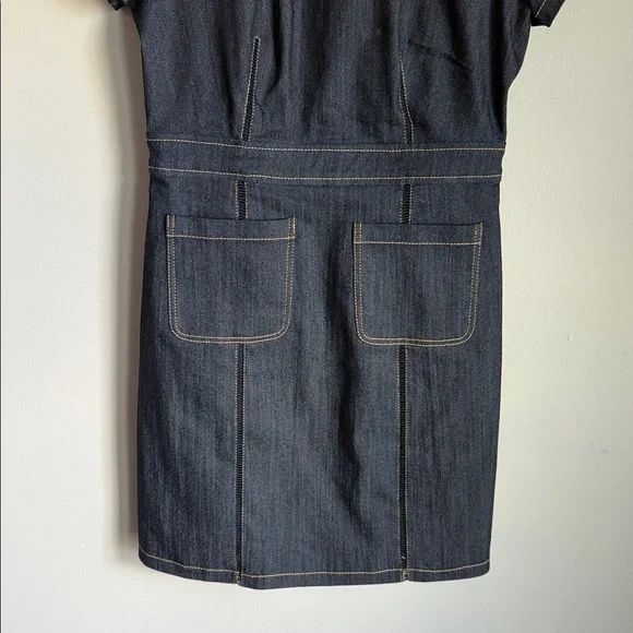 NEW Cinq à Sept Giana Stretch Denim Minidress 4 - Picture 7 of 13